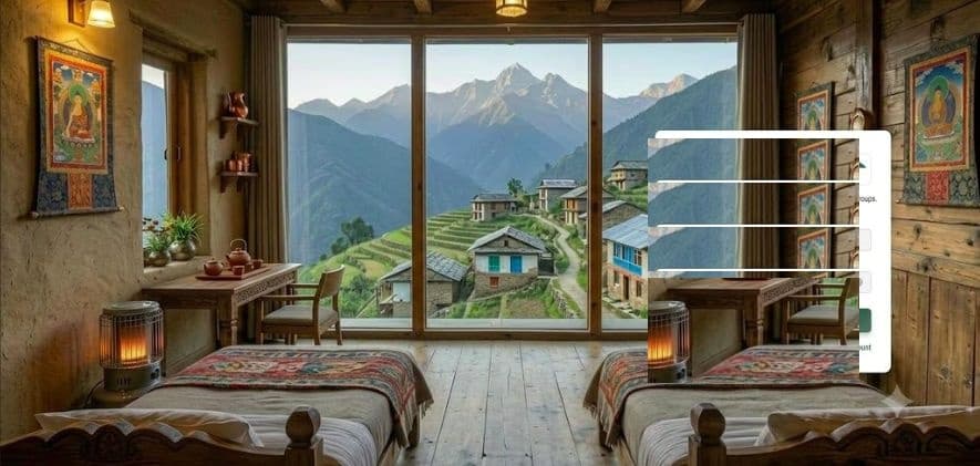 Comfortable private room with mountain view for professionals